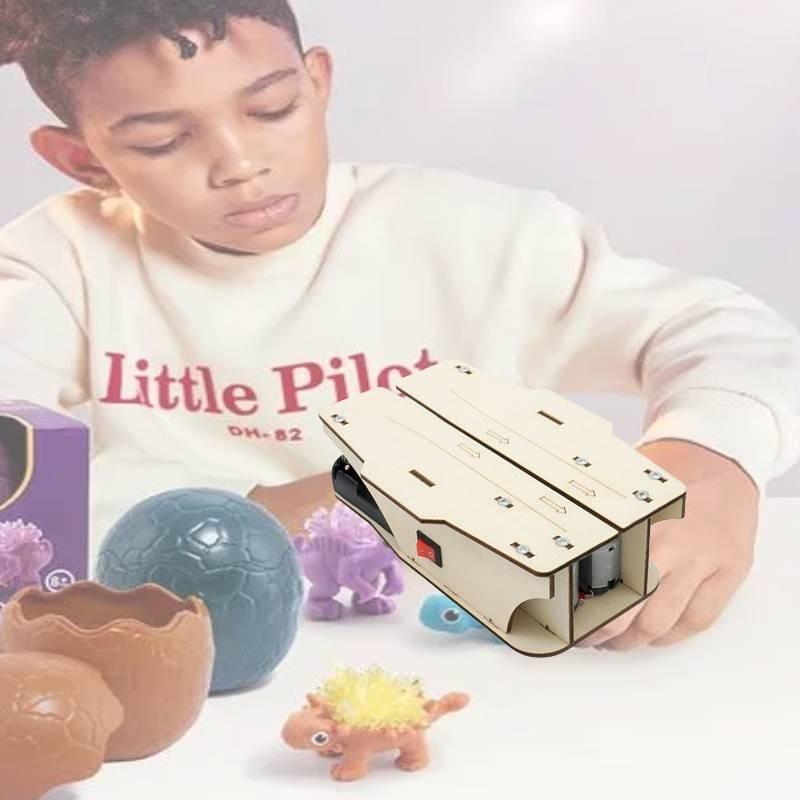 Wooden Diy Physics Class Paper Airplane Launcher Material Pack For Kids Science Experiment