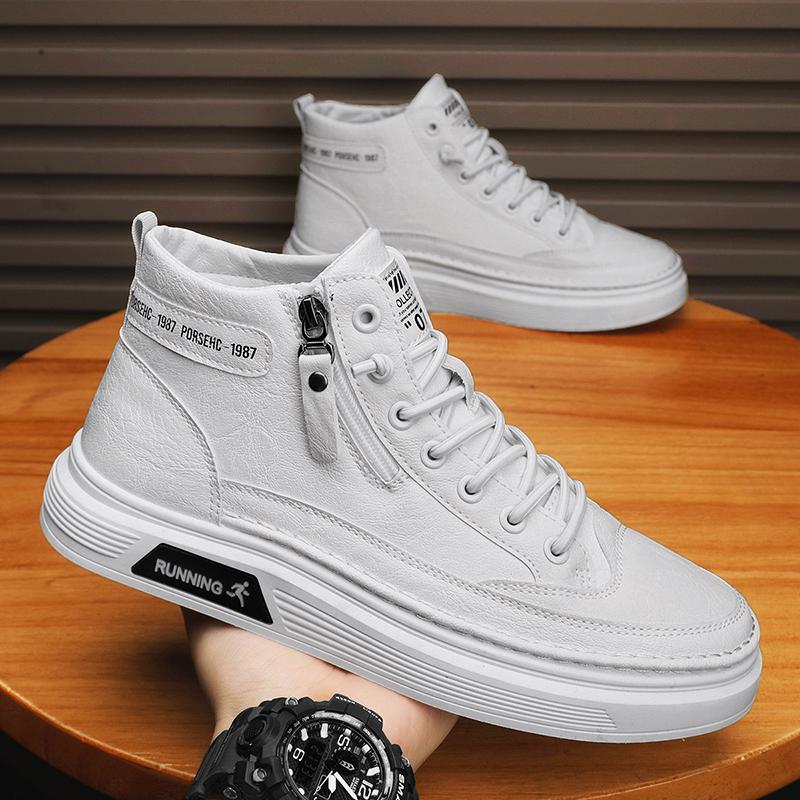 Ny mote Høst Og Vinter Høytopp for menn Martin Boots Studenter Mann Gutter Trending Soft Sole Arbeidssko Arbeidsbeskyttelse Martin Sneakers