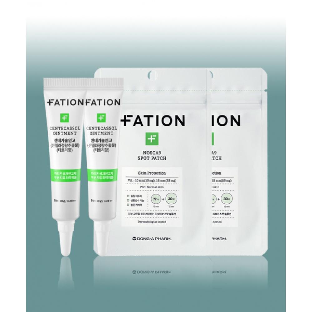 Fation Norscanine Spot Care 2 Set  Centecasol Ointment 10g+102 Spot Patches  X 2 NONE