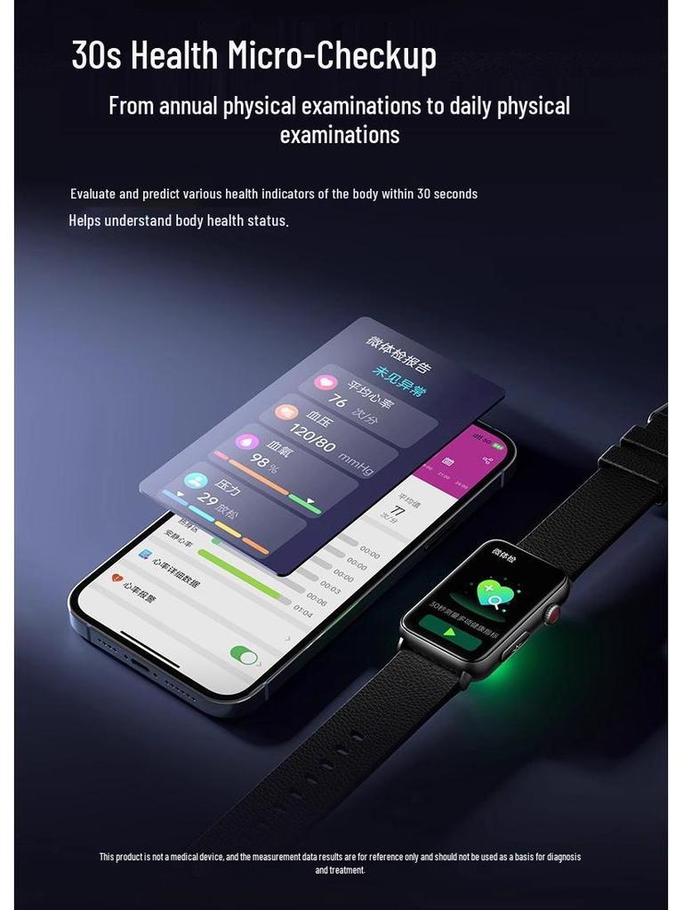 DIDO R50 Smart Bracelet: Health Monitoring with Blood Pressure, ECG, Heart Rate, Blood Oxygen, Sleep Tracking, Bluetooth Call, and SOS Trend Alerts.