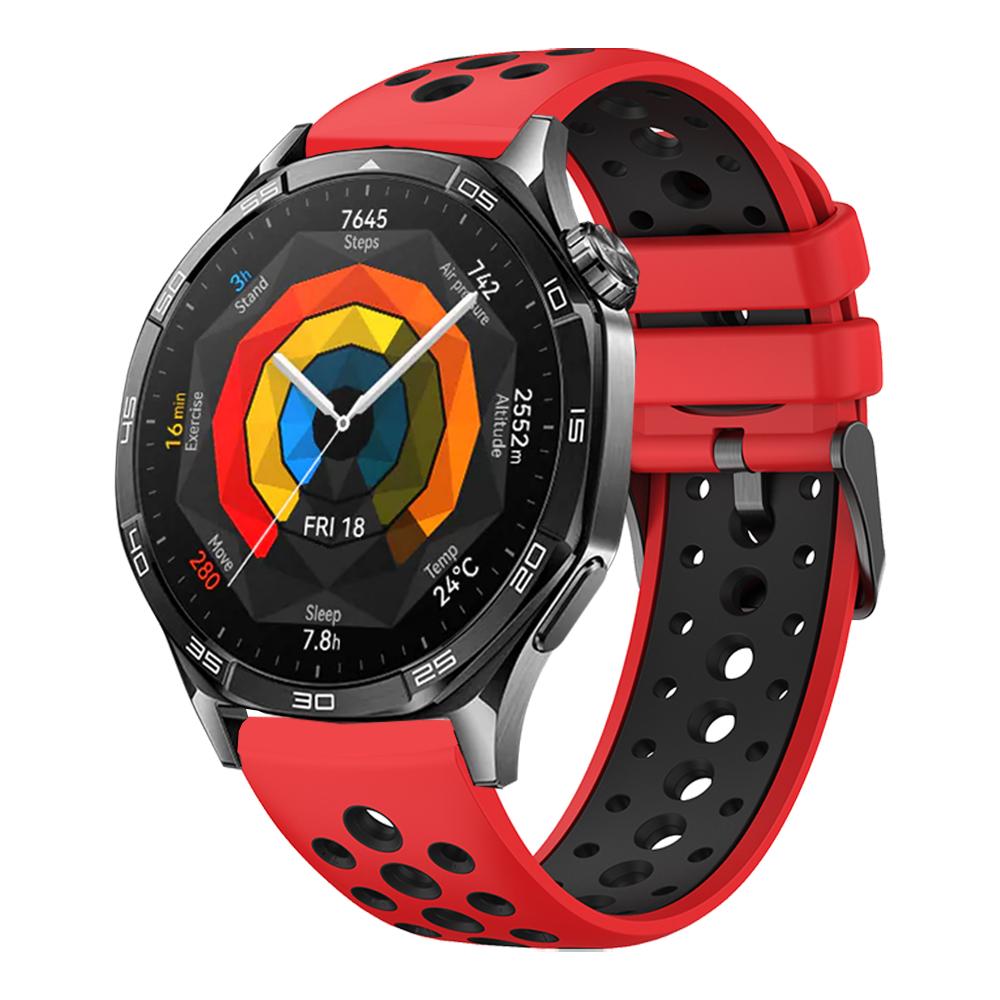 

Силиконовый ремешок 22 мм для HUAWEI WATCH GT 5 4 46 мм GT5/Runner/Ultimate Ремешок для наручных часов HUAWEI WATCH 4 3 Pro Браслет 22mm красный черный
