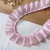 High-Quality 2.5cm Pleated Lace Woven Polyester Ribbon for Clothing and Cuff Decoration