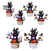 Soft Glow Night Light Halloween Light, Plug-in Resin Seesaw Ghost And Dead Tree Indoor Lighting Lamp, Waterproof Spooky Decor for Bedroom, Party