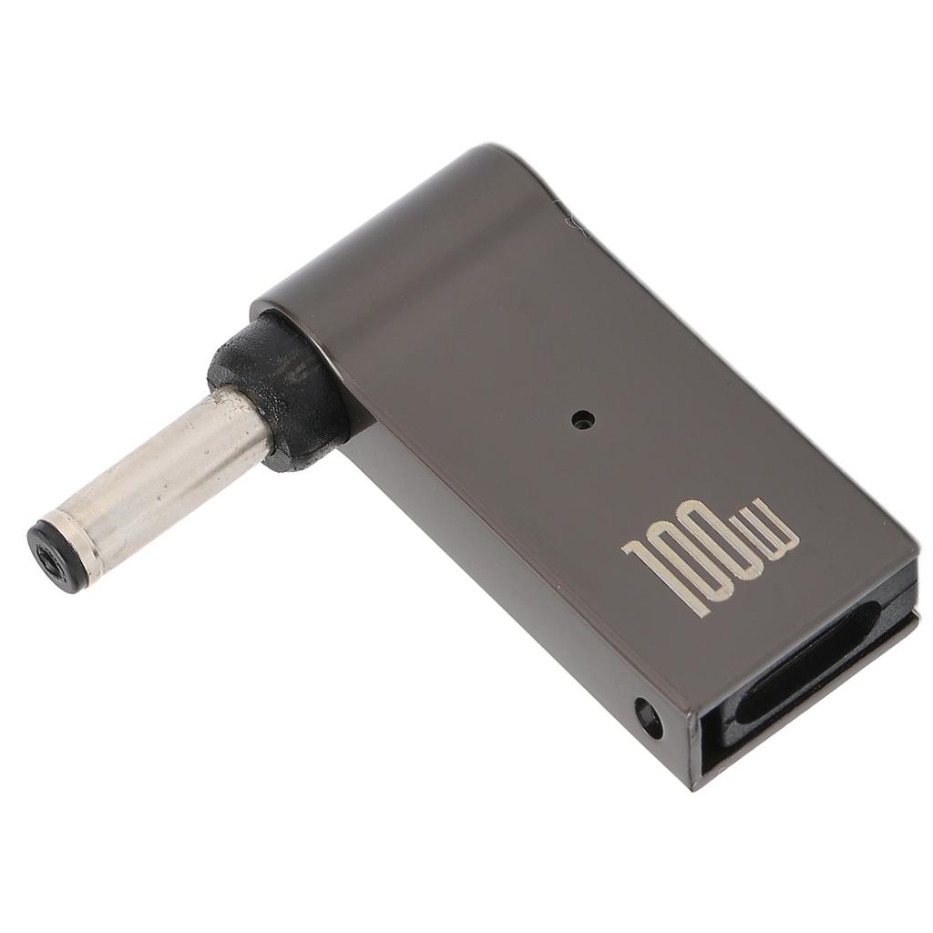 Type C Female to Male Adapter 100W 5A Aluminum Alloy PD Laptop Charging Adapter for Lenovo 4.0mm 1.35mm
