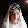 Handmade Rhinestone Bridal Forehead Chain Headband - Elegant Updo Accessory
