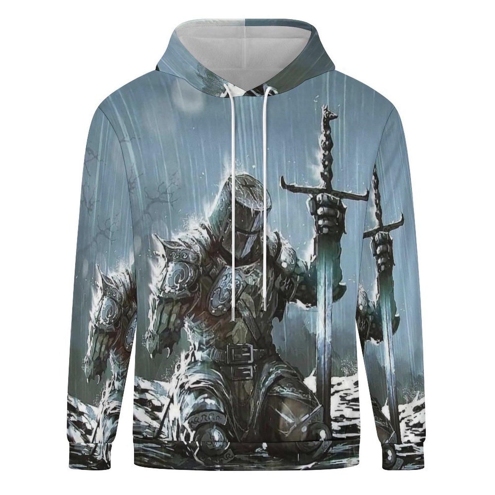 

Мужская/женская осенне-зимняя модная толстовка с капюшоном, теплая, свободная, повседневная, с изображением солдата нерегулярной армии, с принтом в виде толстовки 6XL