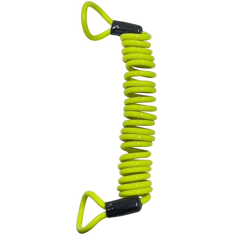 

Yamashiro bike lock humbly made YKL-003 disc lock wire cable neon 1500mm Prevents forgetting to remove disc lock YKL003-NE