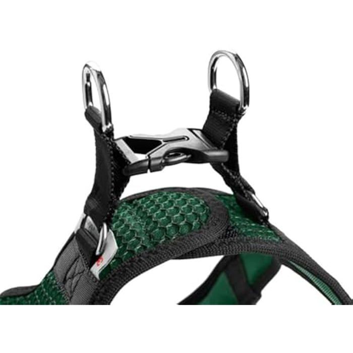 Harnais Pour Chien - Hunter - Hilo Comfort - XXS-XS - Vert Foncé - Confortable Et Résistant