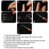 Knot Tying Tool Double Needles Sandalwood Handle Sharp Tip Portable Anti-slip Tie Knot Stainless Steel Tippet Strand Knotter Fishing