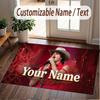 Custom Name Crystal Velvet Rug,Benson Boone Comfortable Anti Slip Floor Mat For Room Decoration