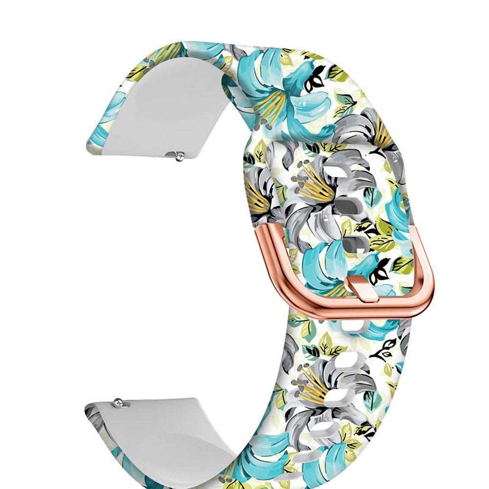 20mm Silicone Strap For Samsung Galaxy Watch 4 5 6 40mm 44mm/5 Pro 45mm/Watch4 Classic 46mm 42mm/Active 2 Bracelet Printing Band