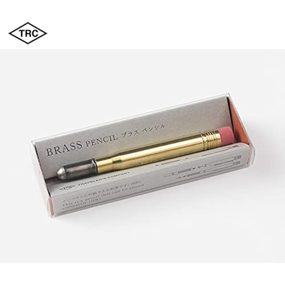 DESIGNPHIL (MIDORI) Travelers Company TRC Brass Pencil Solid Brass Limited Edition with Card 3807...