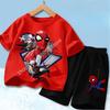 Red Spider Printed Children Print T-shirt Summer Clothes 3-12Yrs Boys Girls Short-sleeved Top+Shorts Casual Sports Set Clothing