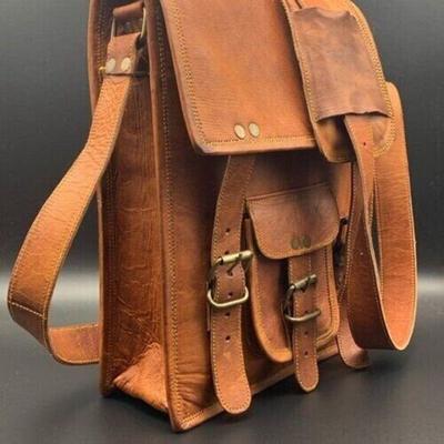 Heren Rustieke Echt Lederen Crossbody Messenger Schoudertas