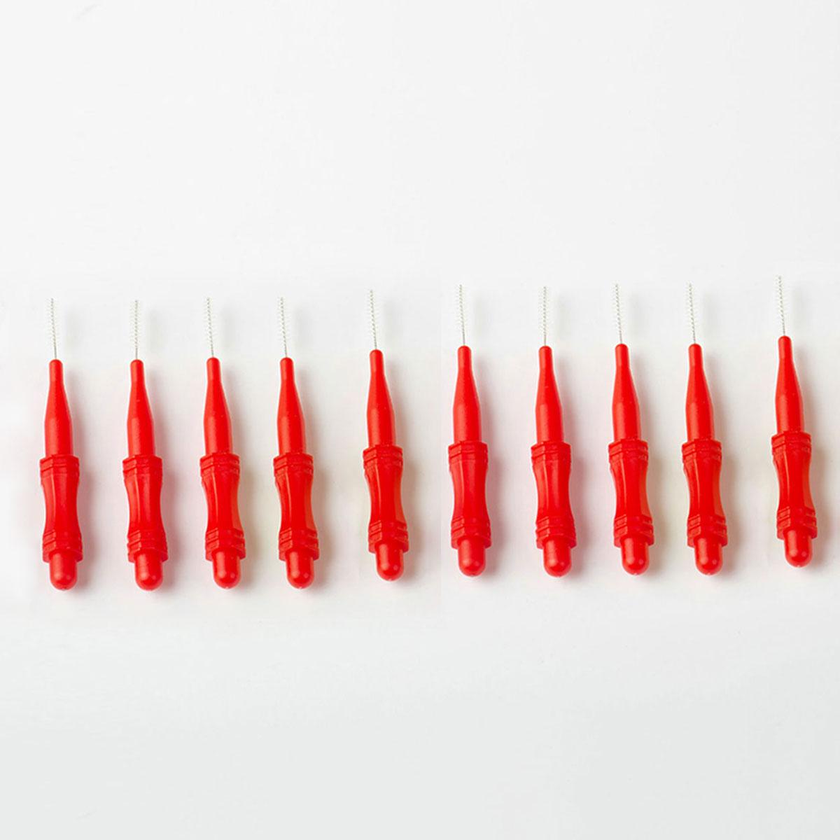 

10 шт., пластиковая межзубная щетка для чистки зубов