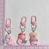 Set of 5/6 Capybara Key Rings Multifuntional Resin Accessory Cartoon Capybara Bag Pendant Suitable for Key and Bag
