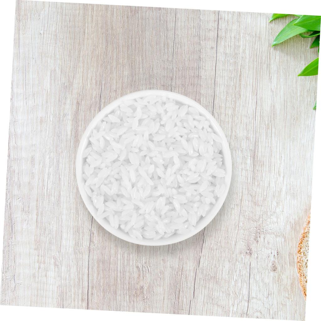 INOOMP Fake Food Model White Rice Food Sample Display Pretend Play Food Toy Decoration