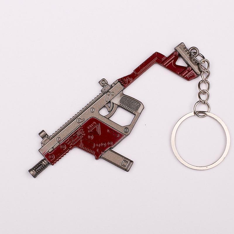 "12 cm PUBG-Schlüsselanhänger: Helm der Stufe 3, Bratpfanne und 98KAWM-Waffenmodell als Geschenk"