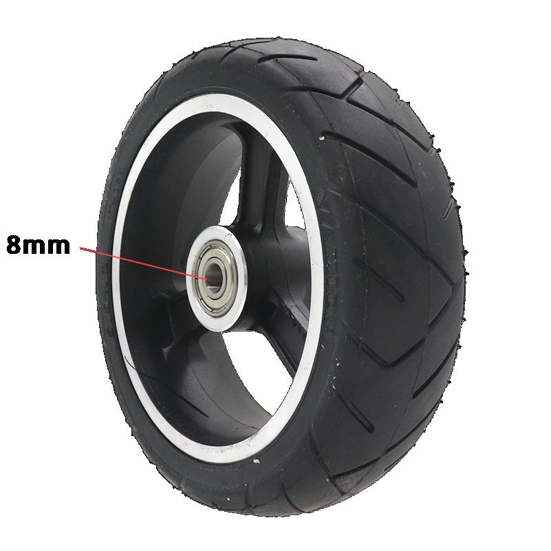 5.5 inch brushless and toothless wheel hub motor, solid tire 24V electric scooter brushless motor front rear motors+wheels