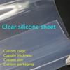 Drop Shipping Hot Sale Clear Transparent Thin Rubber Sheet  0.5*300*370mm Silicone Heat Press Sticky Silicone Rubber Sheet