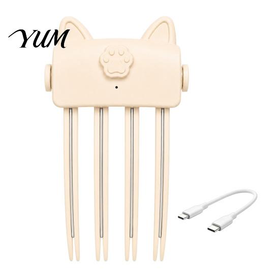 Adjustable Temperature Hair Clip Heated Volume for Fine Flat Hair, Electric Root Lifter Comb Non Damaging Fluffer with 2 Heat Settings, Volumizing
