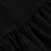 Women's Casual Color Irregular Flared Sleeves Loose V Neck Long Dress