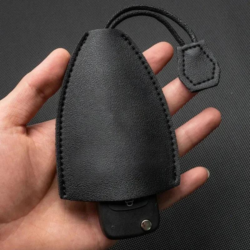 

Car Key Chain Storage Bag Split Car Key Case Key Case Emblem For Mitsubishi Lancer ASX Outlander Pajero Carisma L200 Galant EVO