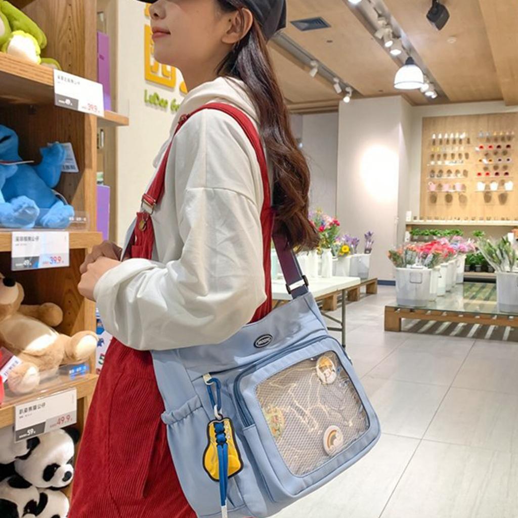 Fashionable Ita Bag Crossbody Bag Cute Pin Display Bag Messenger Shoulder Bags Great for Travel School and Work