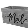 Wood Mail Box Storage Holder Letter Desk Organizer Rustic Basket Tabletop Mailbox for Home