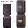 EUCAGR PU Leather Wallet Case For iPhone 15 Pro 14 Plus 13 12 Pro Max Magsafe Wireless Charging Card Holder with MagSafe Magnet