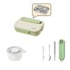 Capybara 304 Stainless Steel Divided Lunch Box With Bowl & Cutlery Microwave Students Portable Large Capacity Bento Box