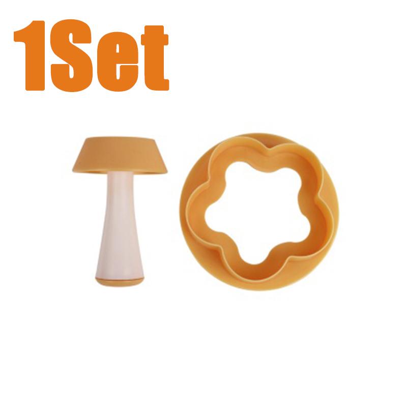 

1/3Set Pastry Dough Tamper Set Flower Shaped Cutter Cake Mold Creative Cake Cup Presser Biscuit Mold Kitchen DIY Baking Tool