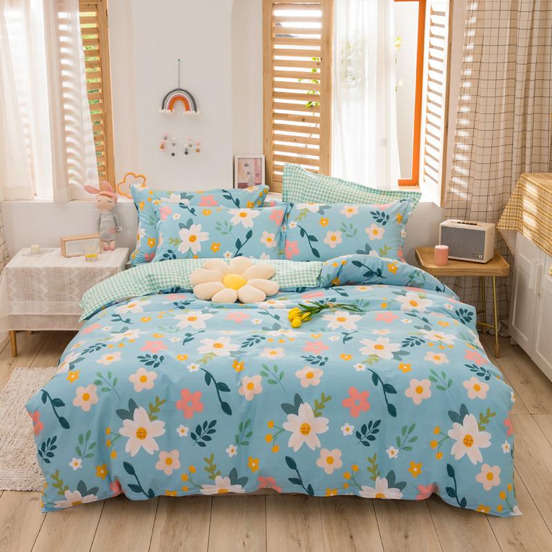 100% Cotton Dinosaur Duvet Cover Cute Cartoon Dinosaur Bedding Set Queen for Boys Girls Bedroom Decor Reversible Comforter Cover