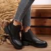 Large size Martin boots autumn and winter new European and American thick heel short boots