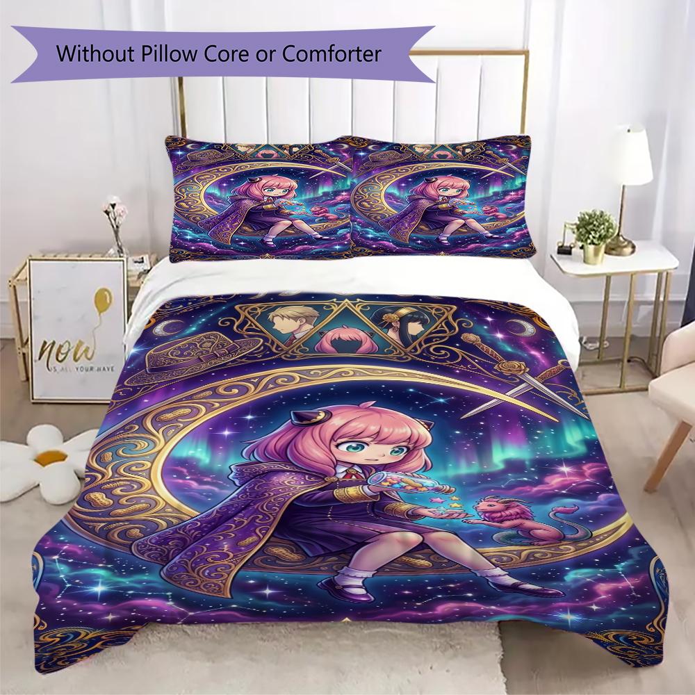 Beautiful Spy X Family Pillowcase & Duvet Cover Set Anime Bedding for Bedroom Decor The Best Gift for Lovers.-Xin