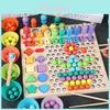Wooden Thirteen In One Bead Clamping Toy For Children Focus And Brain Development