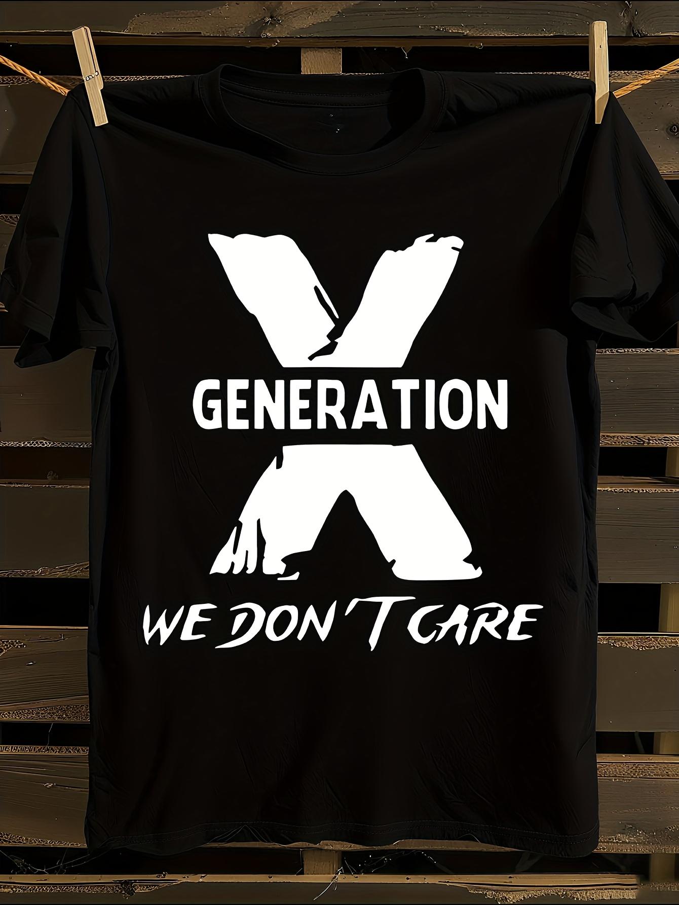 X Generation and Gen X Slogan T-shirt XXXL