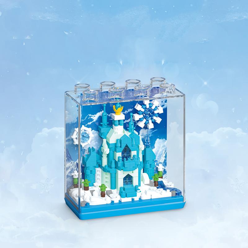 Fun Princess Castle Building Blocks Fairy Tale Series Display Box Children's Assembled Educational Toys Christmas Girls Gifts