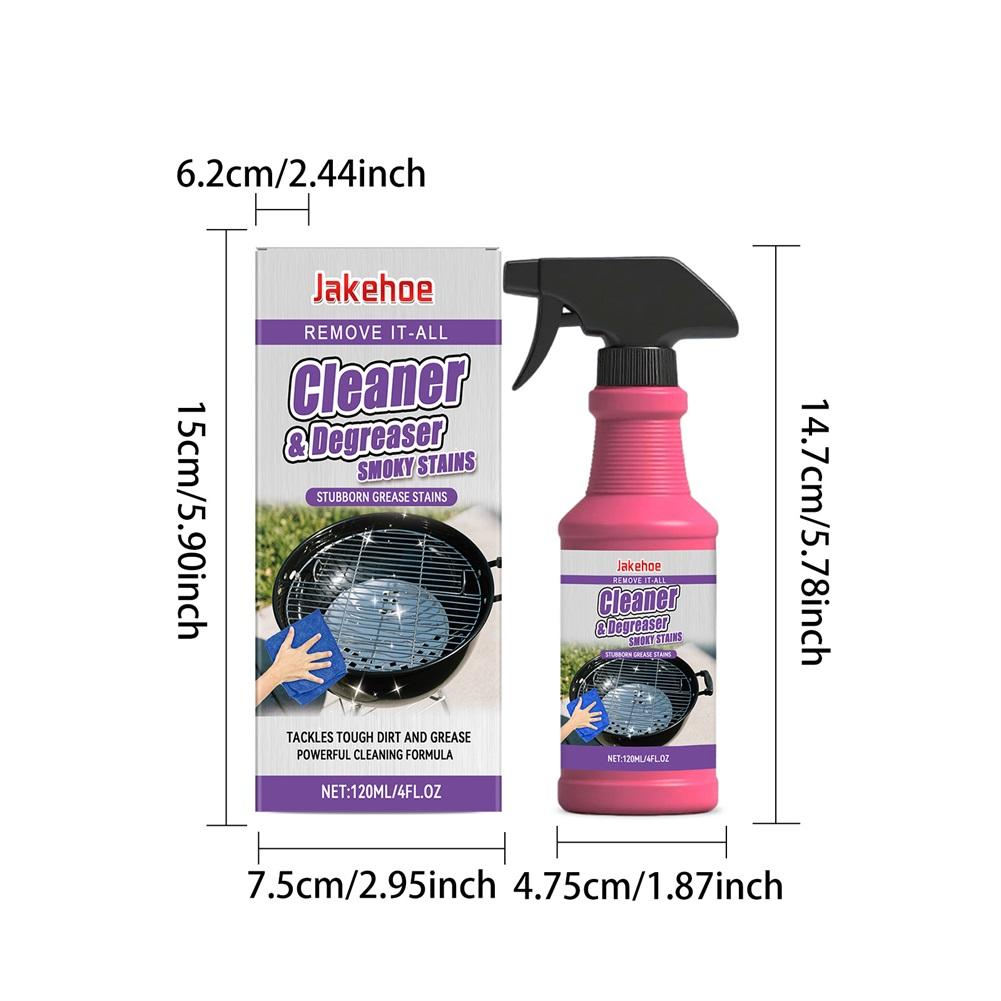 120ml Barbecue Rack Cleaner Powerful Cleaning Stubborn Grease Removes Carbon Deposits Safe Formula No Damage for Grill
