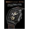 Maplefea Racing Mechanical Sports Watch Men's Analog Quartz Chronograph Waterproof Big Dial