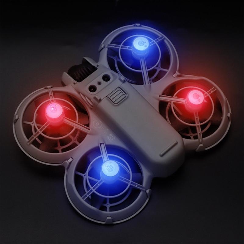 2/4Pcs Warning Night Flight Strobe Light Mini LED Flash Light Drones Accessories Signal Lamp for Drones Easy Installation
