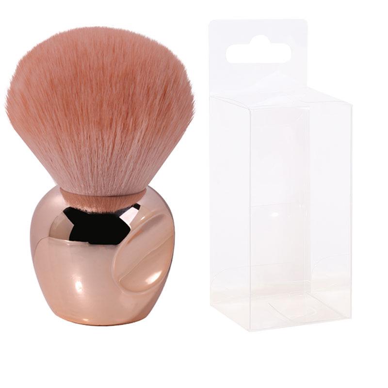 Compact Short-Handled Makeup Brush for Foundation, Blush, and Powder