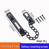 No-Punch Anti-Theft Door Chain Lock and Bolt for Hotel Room Safety