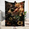 Gothic Style Blanket Ultra-Soft Perfect for Sofa Seaside Office Chair for All Occasions Digital Print Ideal Gift For Birthday Valentine'S Day
