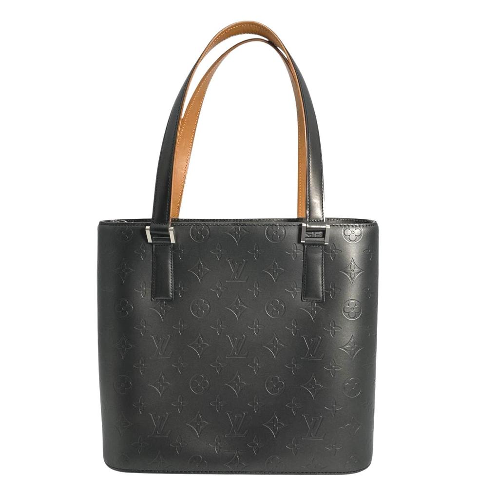 LOUIS VUITTON Monogram mat Stockton Handbag Monogram mat Noir unisex M55112 Used