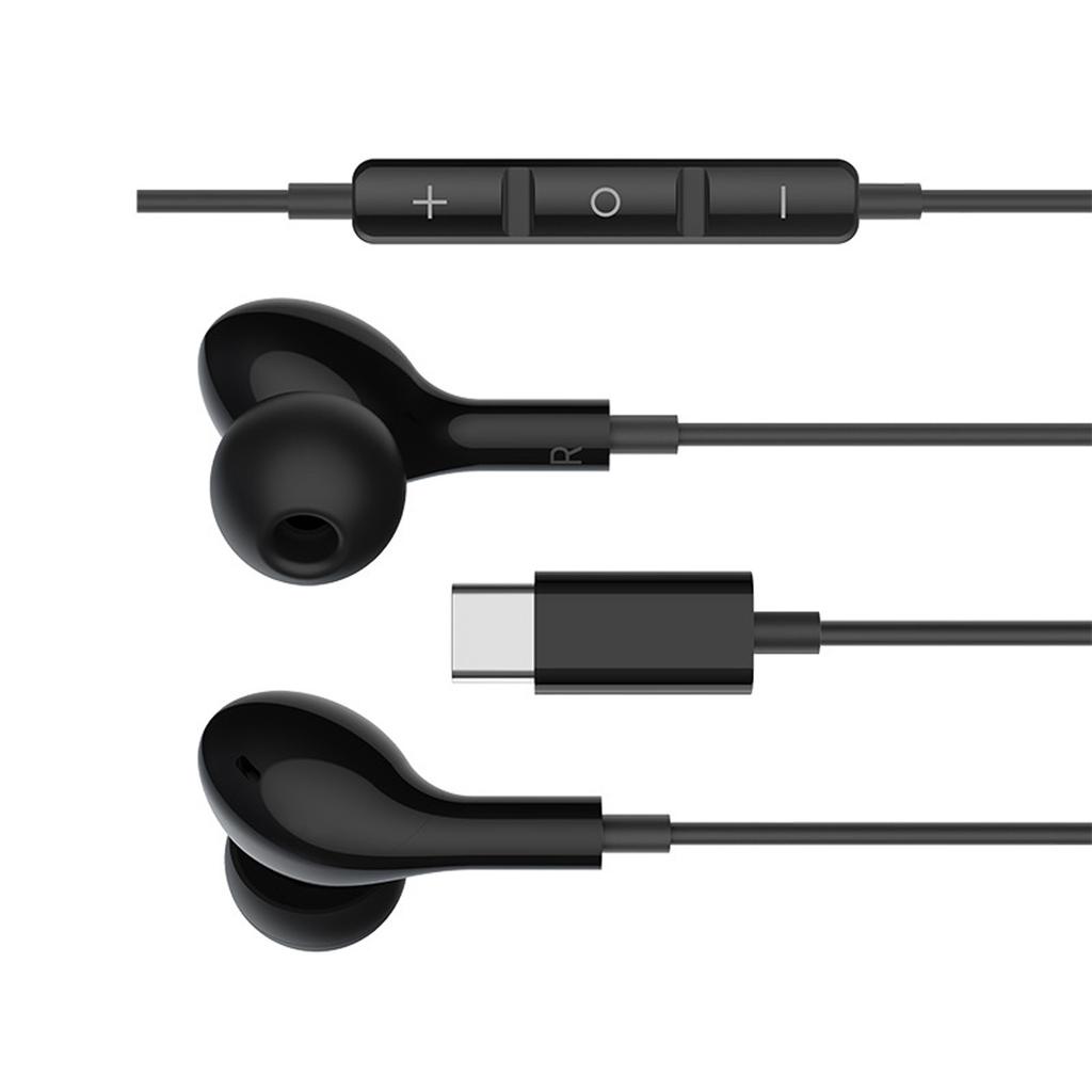 Microphone Type C Earphones with Advanced Clear Voice Technology for Professional Calls and Lightweight Comfort