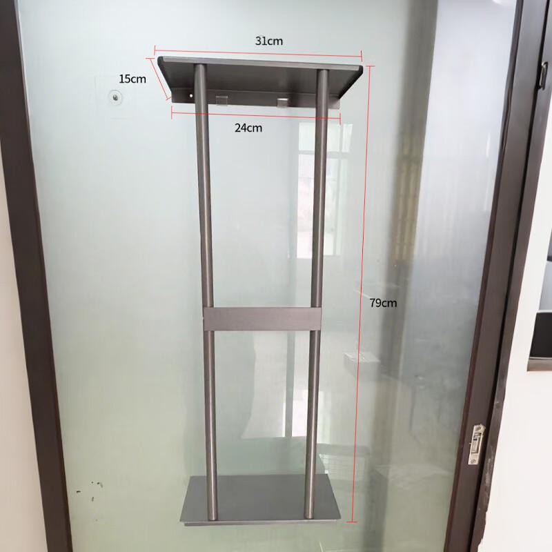 OIMG Напольная металлическая стойка для полотенец с полкой