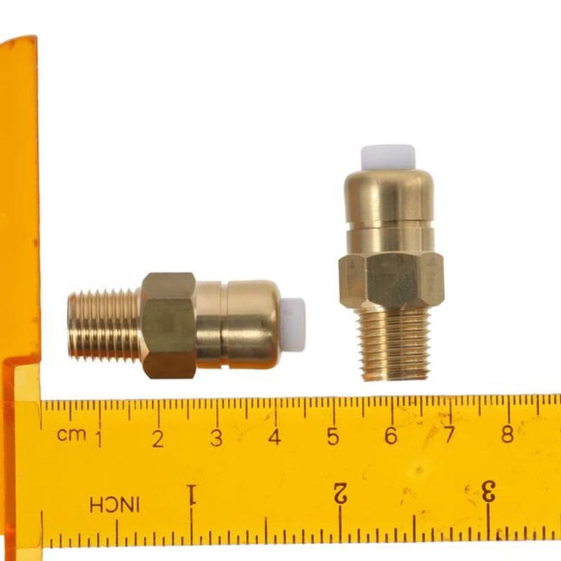 2pcs Replacement 1/4" Thermal Release Valve NPT Gold Thermal Relief Valve Brass Temperature Control Valve Pressure Washer Pump