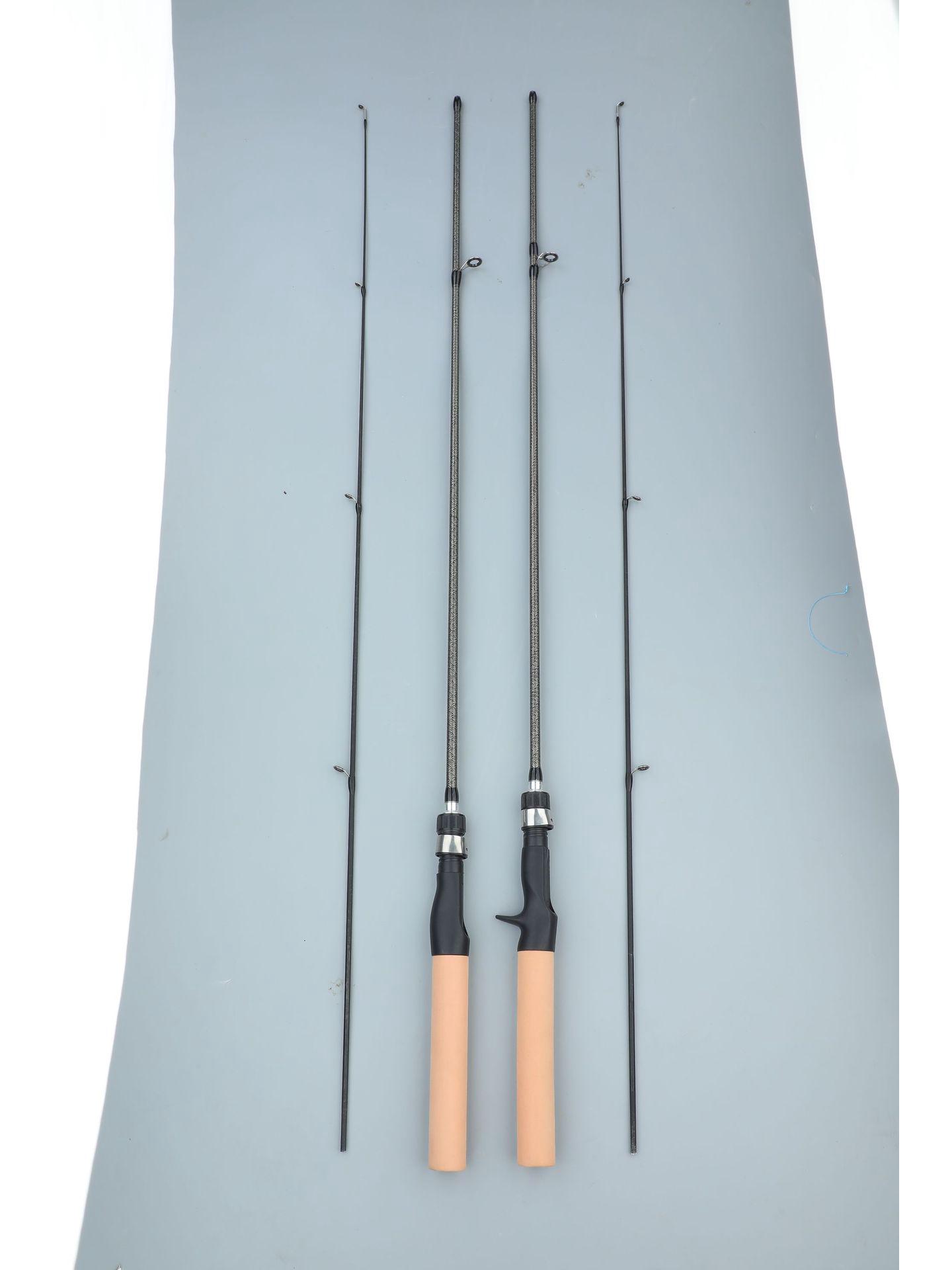 

Регулируемое сверхлегкое удилище для ловли на твердую приманку из углеродного волокна с белыми полосками и рукояткой-ружьем 1.8m