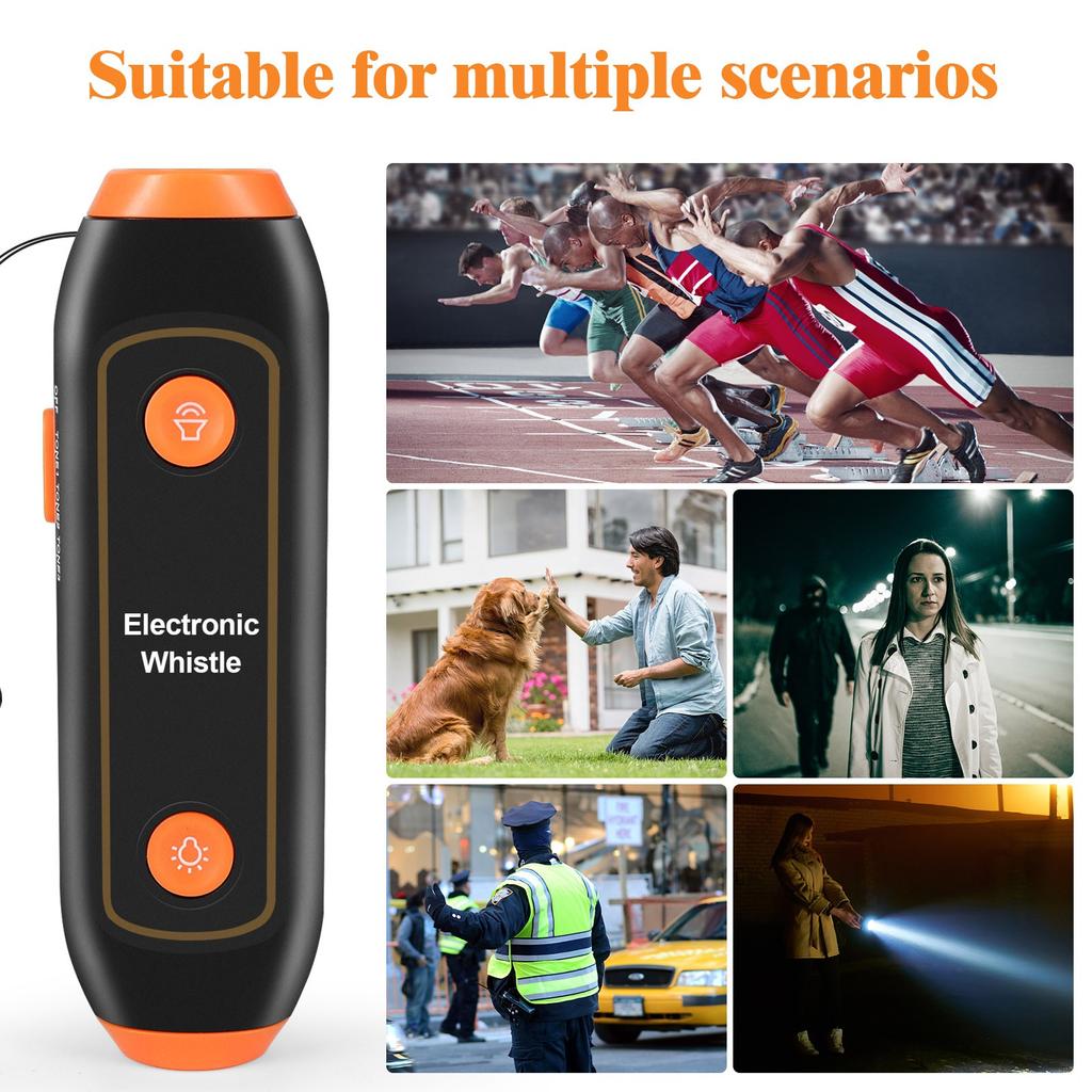 Electronic Whistles Electric Whistle With Lanyard Three Tone Distinct High Volume Outdoor Sport Whistle For Coaches, Referees, P.E. Teacher